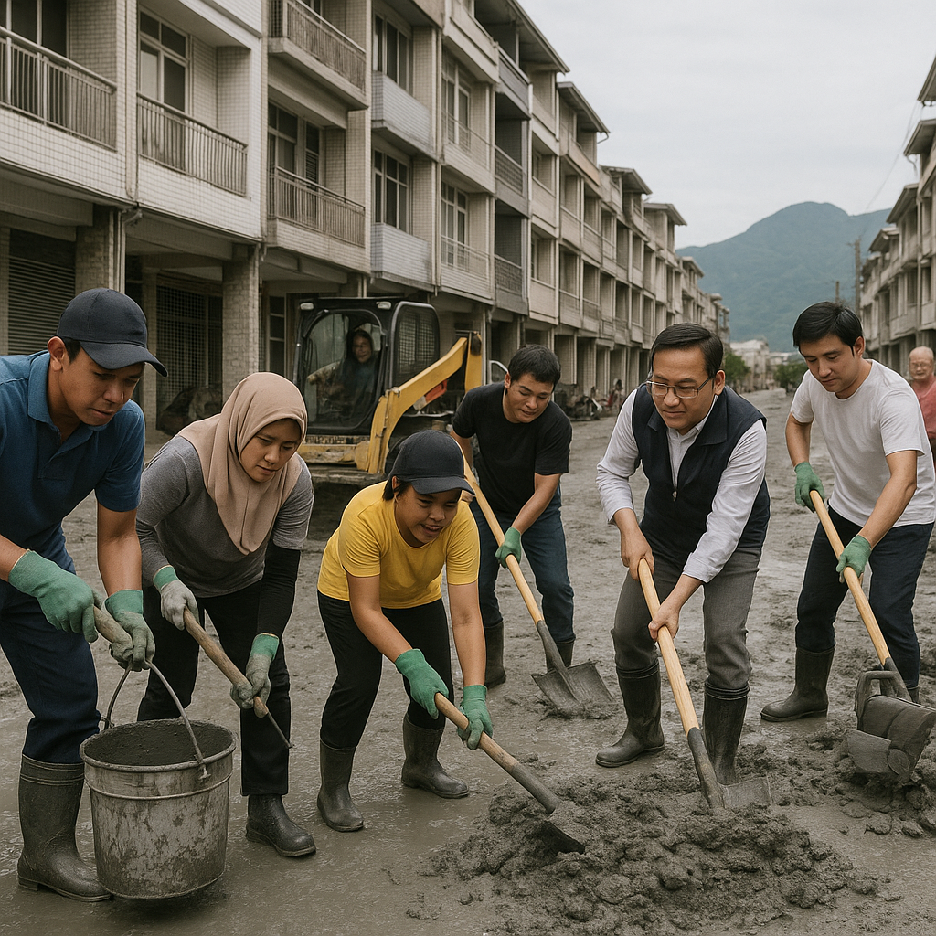 移工當鏟子超人 唐明國際開發有限公司 唐明外勞仲介關心你 0229425336